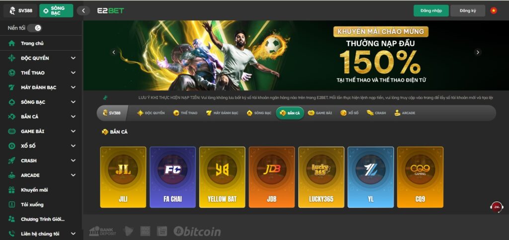 Các chương trình ưu đãi khi săn cá đổi thưởng E2bet 