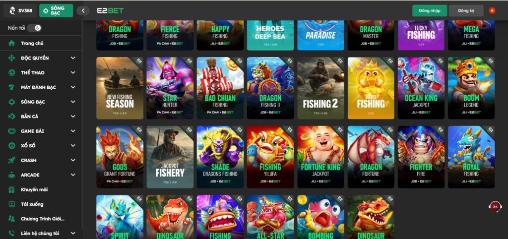Tìm hiểu về bắn cá đổi thưởng E2bet 
